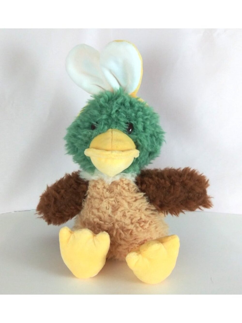 Way To Celebrate Easter Mallard Duck Fuzzy Super Soft 13" Plush